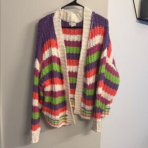 POL Multicolor Striped Cardigan